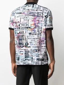 Moschino graphic-print polo shirt