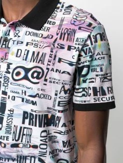Moschino graphic-print polo shirt