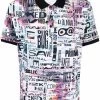Moschino graphic-print polo shirt