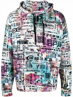 Moschino graphic-print drawstring hoodie