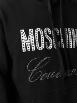 Moschino Moschino Couture crystal-embellished hoodie