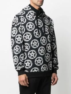 Moschino all-over logo-print hoodie