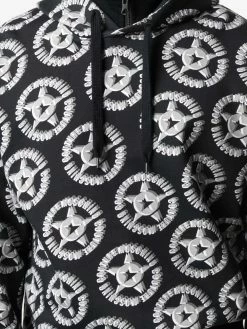 Moschino all-over logo-print hoodie