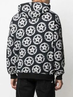 Moschino all-over logo-print hoodie