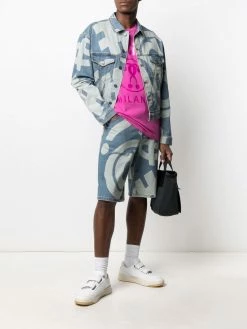 Moschino graphic-print denim jacket