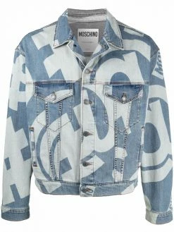 Moschino graphic-print denim jacket