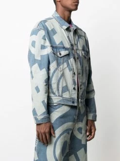 Moschino graphic-print denim jacket