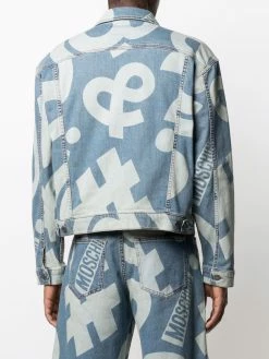 Moschino graphic-print denim jacket