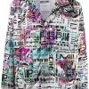 Moschino Glitch print windbreaker jacket