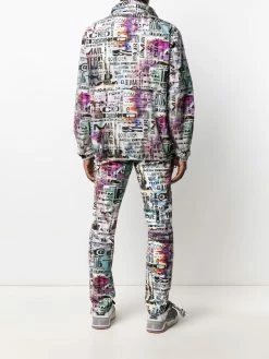 Moschino Glitch print windbreaker jacket