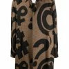 Moschino Symbols-print houndstooth coat