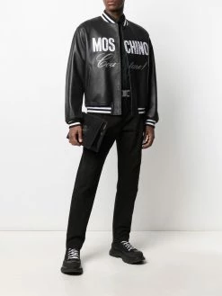 Moschino Moschino Couture crystal-embellished bomber jacket