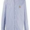 Moschino embroidered-design pinstripe shirt