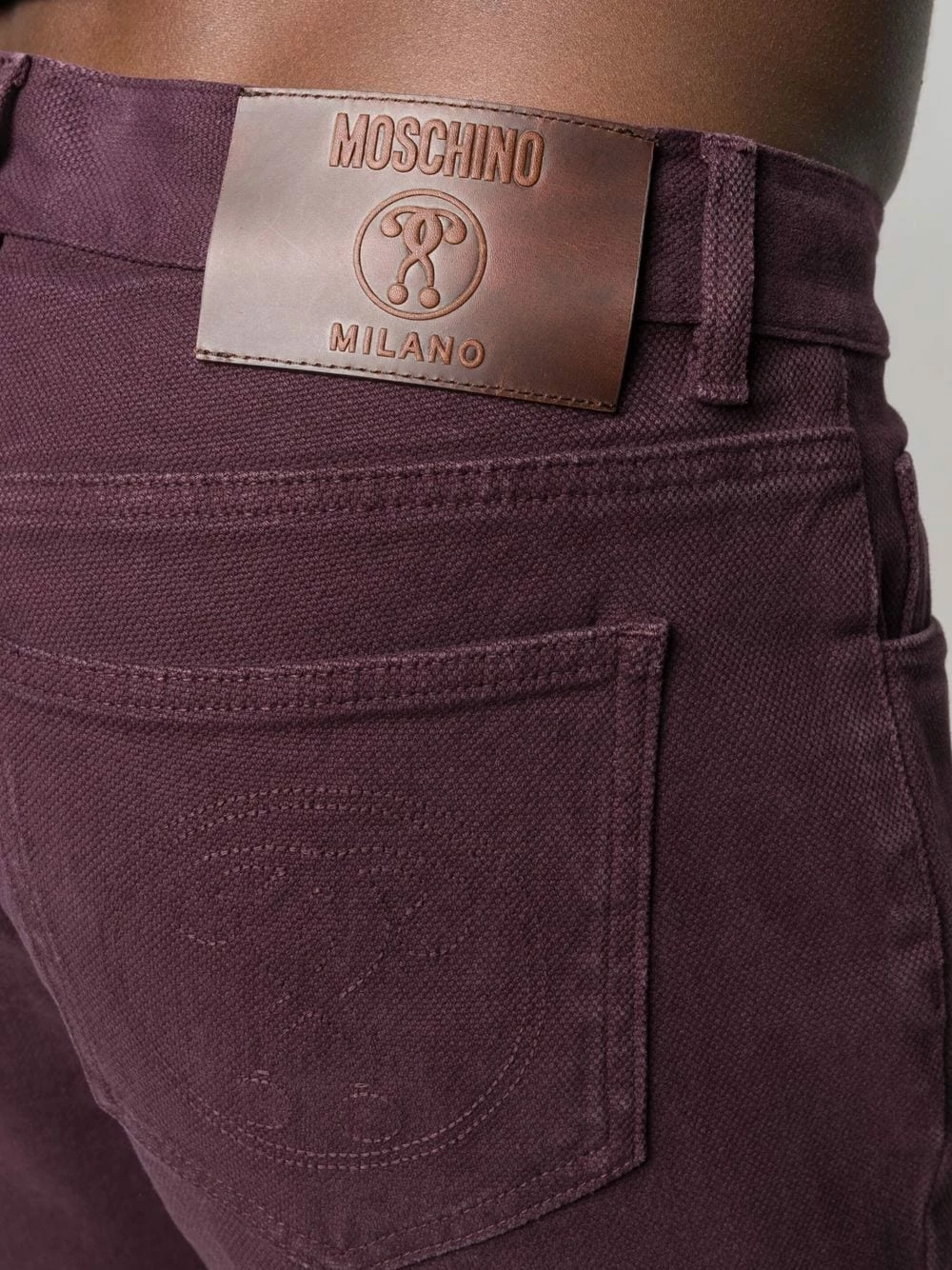 Best Sale ๐ Moschino Double Question Mark slim fit trousers ๐ 7 Moschino Double Question Mark slim-fit trousers