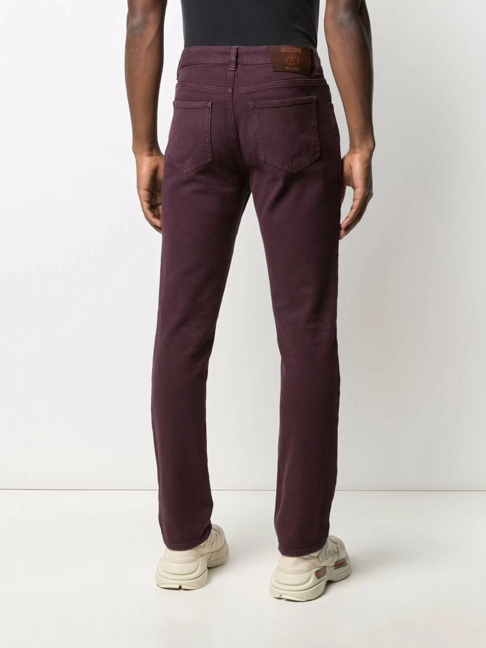 Best Sale ๐ Moschino Double Question Mark slim fit trousers ๐ 6 Moschino Double Question Mark slim-fit trousers