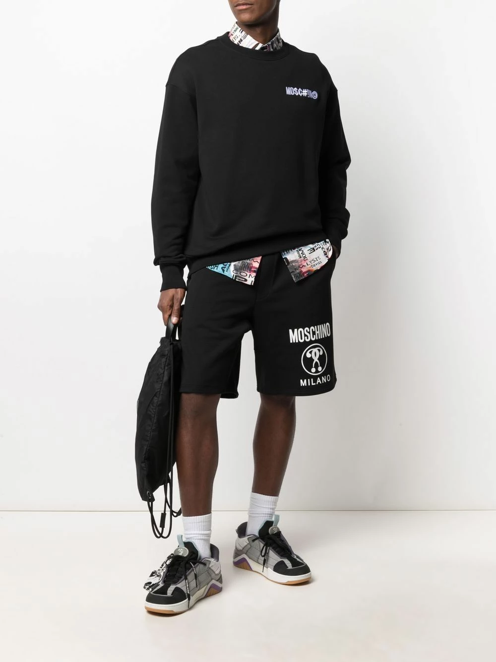 Cheap ✨ Moschino Logo patch funnel neck jumper ✨ 4 Moschino logo-patch funnel-neck jumper