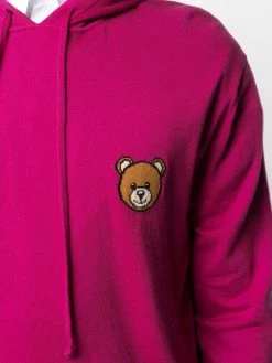 Moschino intarsia-knit drawstring hoodie