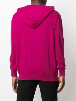 Moschino intarsia-knit drawstring hoodie