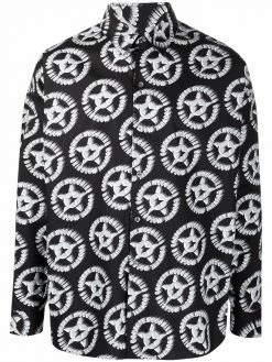 Moschino logo-print long-sleeve shirt