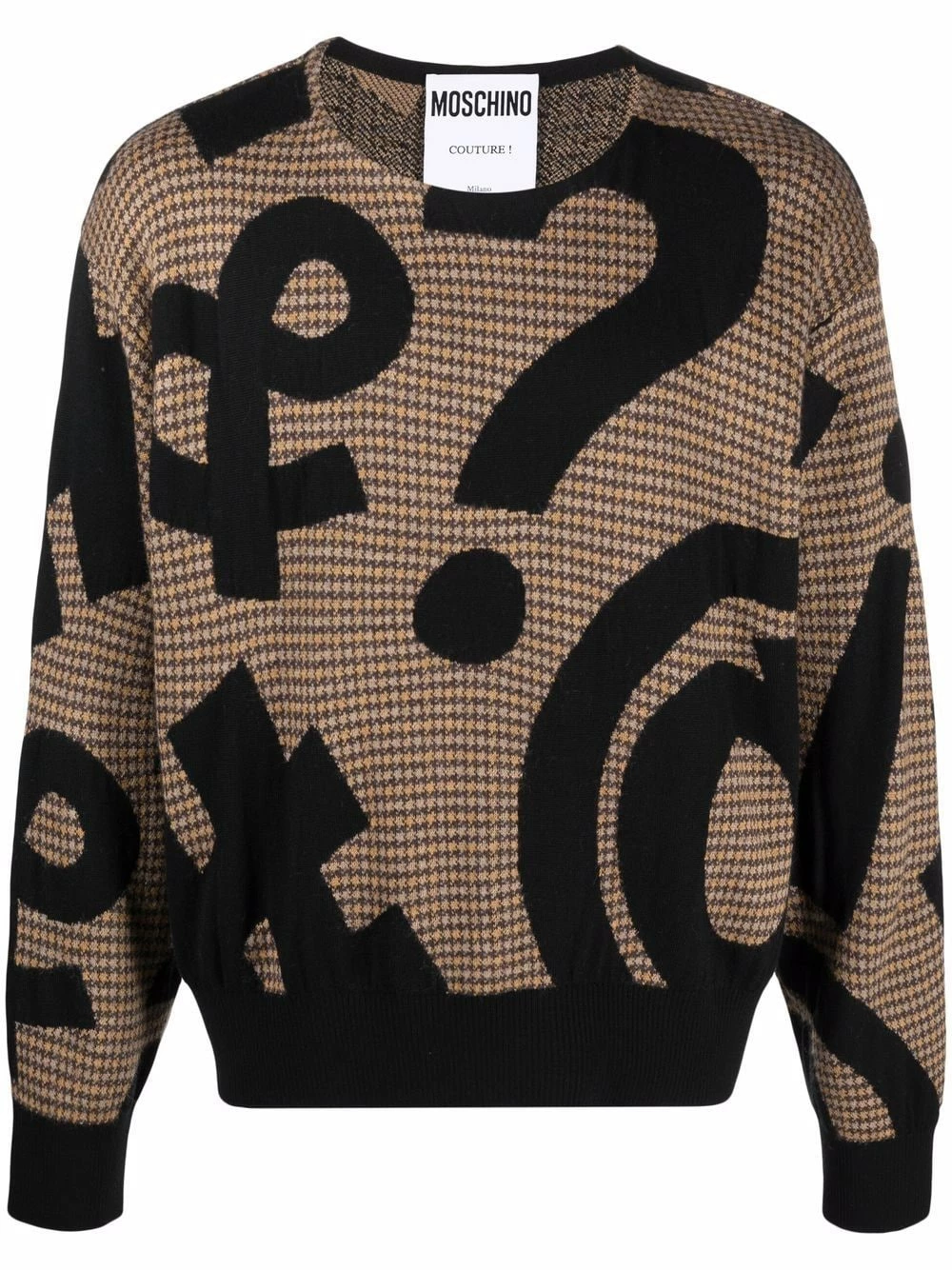 Best deal ๐ Moschino Symbols intarsia long sleeve jumper โญ 3 Moschino Symbols intarsia long-sleeve jumper