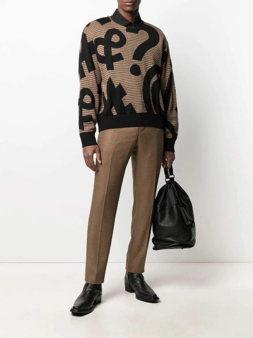 Best deal ๐ Moschino Symbols intarsia long sleeve jumper โญ 4 Moschino Symbols intarsia long-sleeve jumper