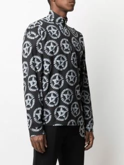 Moschino logo-print funnel-neck jumper