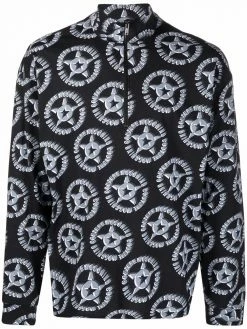 Moschino logo-print funnel-neck jumper