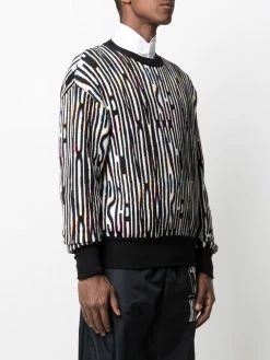 Moschino intarsia-knit drop-shoulder jumper