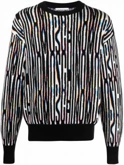 Moschino intarsia-knit drop-shoulder jumper