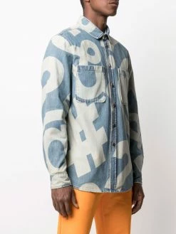 Promo โ๏ธ Moschino Graphic print denim ๐ shirt ๐ฅ 9 Moschino graphic-print denim shirt