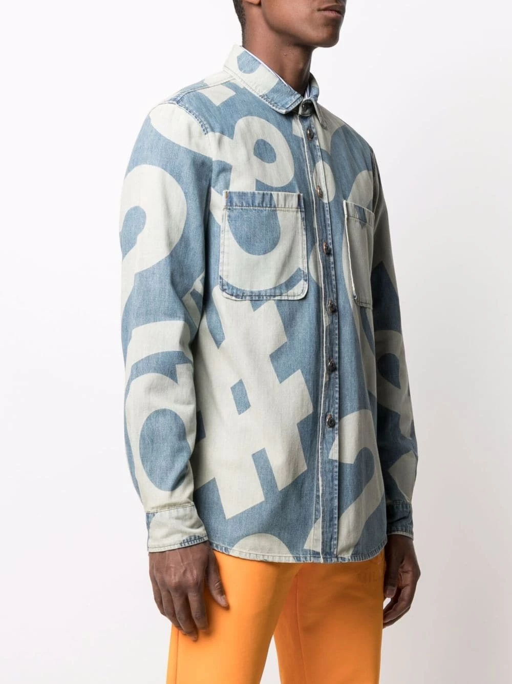 Promo โ๏ธ Moschino Graphic print denim ๐ shirt ๐ฅ 5 Moschino graphic-print denim shirt