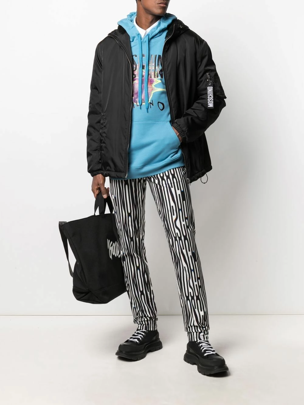 Discount ๐ฅฐ Moschino Logo keyring bomber jacket ๐ 4 Moschino logo-keyring bomber jacket