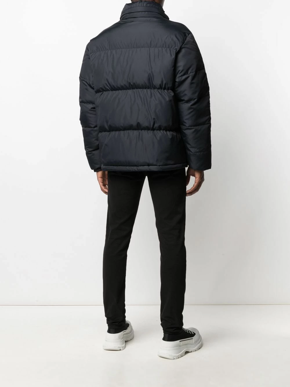 Outlet โ๏ธ Moschino Symbols logo embroidered padded jacket ๐ 8 Moschino Symbols logo-embroidered padded jacket