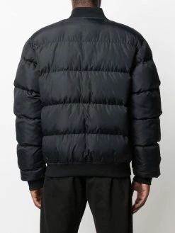 Moschino logo-print padded jacket