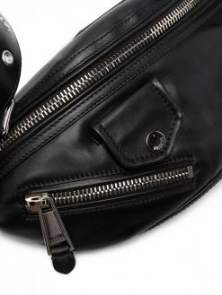 Moschino biker-style belt bag