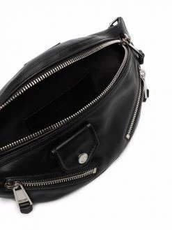 Moschino biker-style belt bag