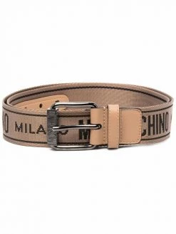 Moschino logo-print belt