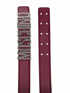 Moschino logo-lettering belt