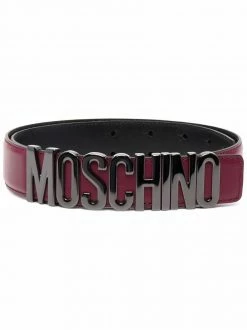 Moschino logo-lettering belt