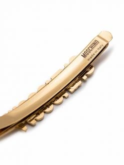 Moschino logo-lettering hair clip