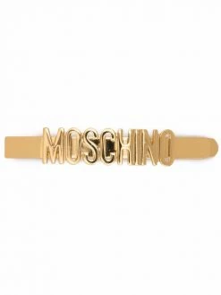 Moschino logo-lettering hair clip