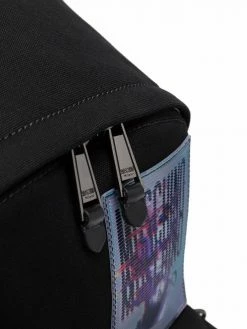 Moschino warped-logo backpack