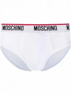 Moschino logo-waistband three-pack briefs