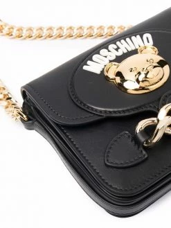 Moschino logo-print crossbody bag