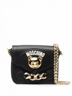 Moschino logo-print crossbody bag