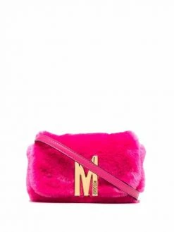 Moschino logo-plaque crossbody bag
