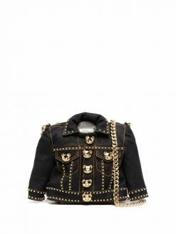 Moschino denim jacket crossbody bag