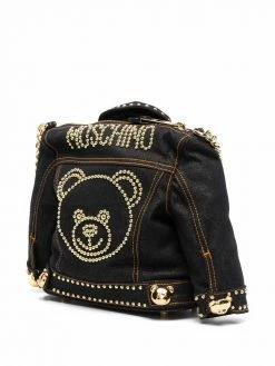 Moschino denim jacket crossbody bag