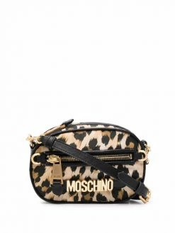Moschino leopard-print shoulder bag