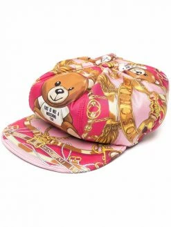 Moschino baroque-print Teddy cap